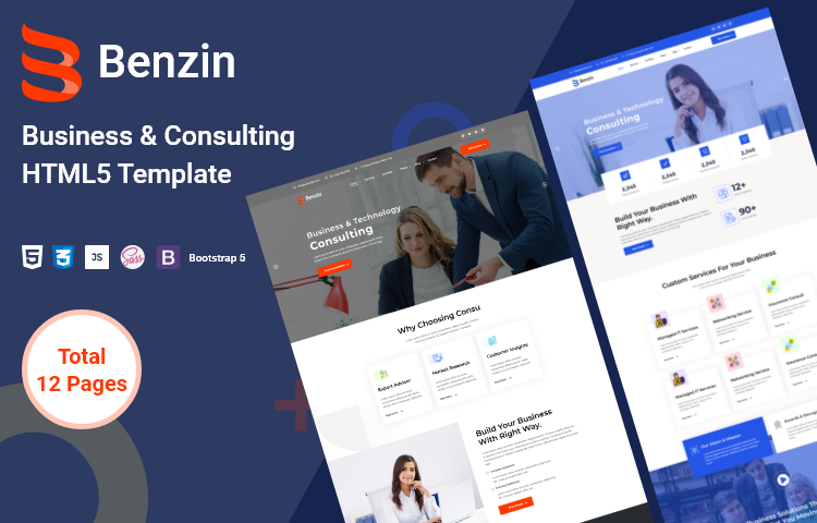 Benzin – Business Consulting HTML5 Template